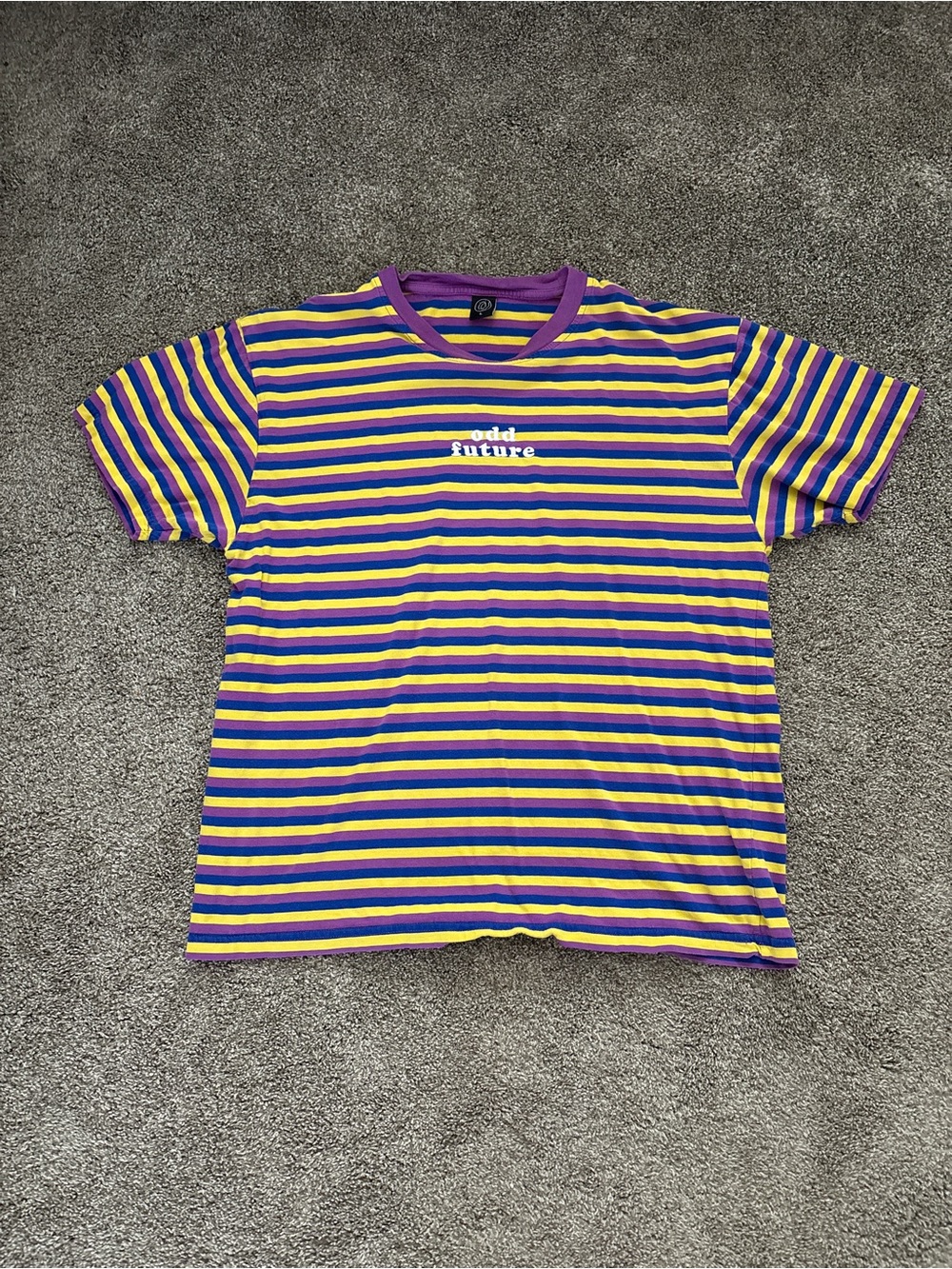 Odd Future Purple and Yellow Striped Tee